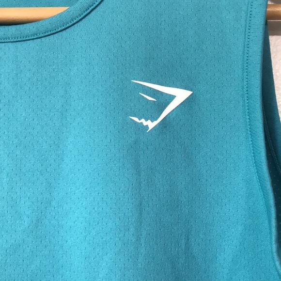 Gymshark TRAINING CROP TANK top comet blue size Small - Picture 4 of 12
